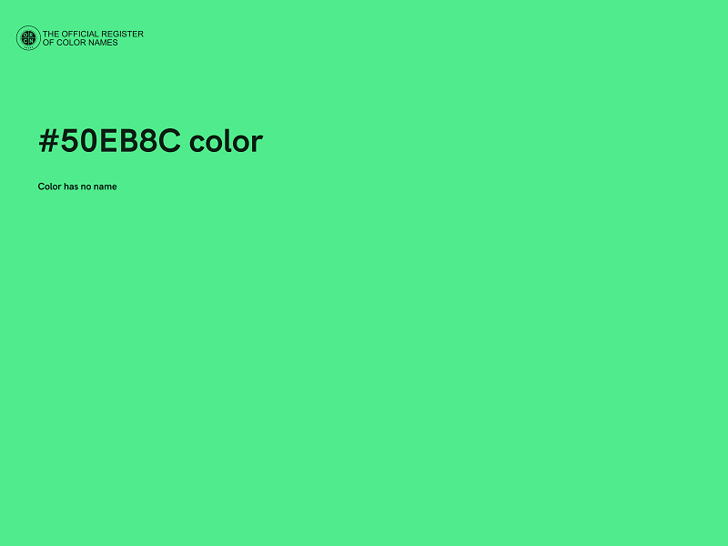 #50EB8C color image