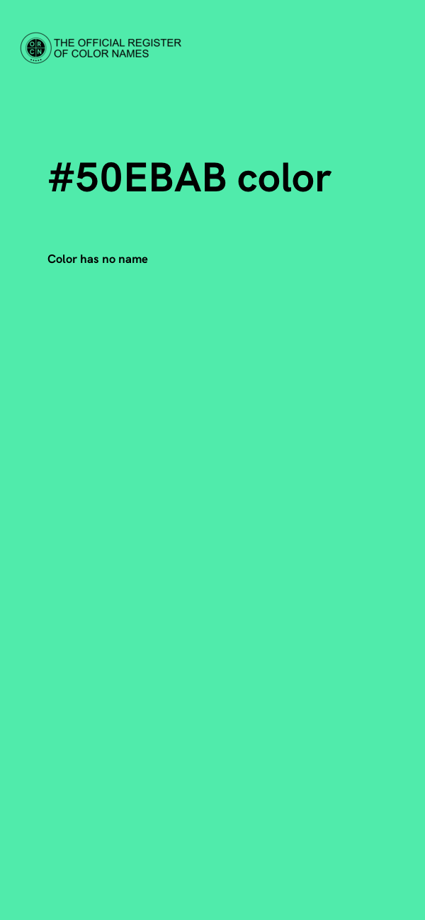 #50EBAB color image