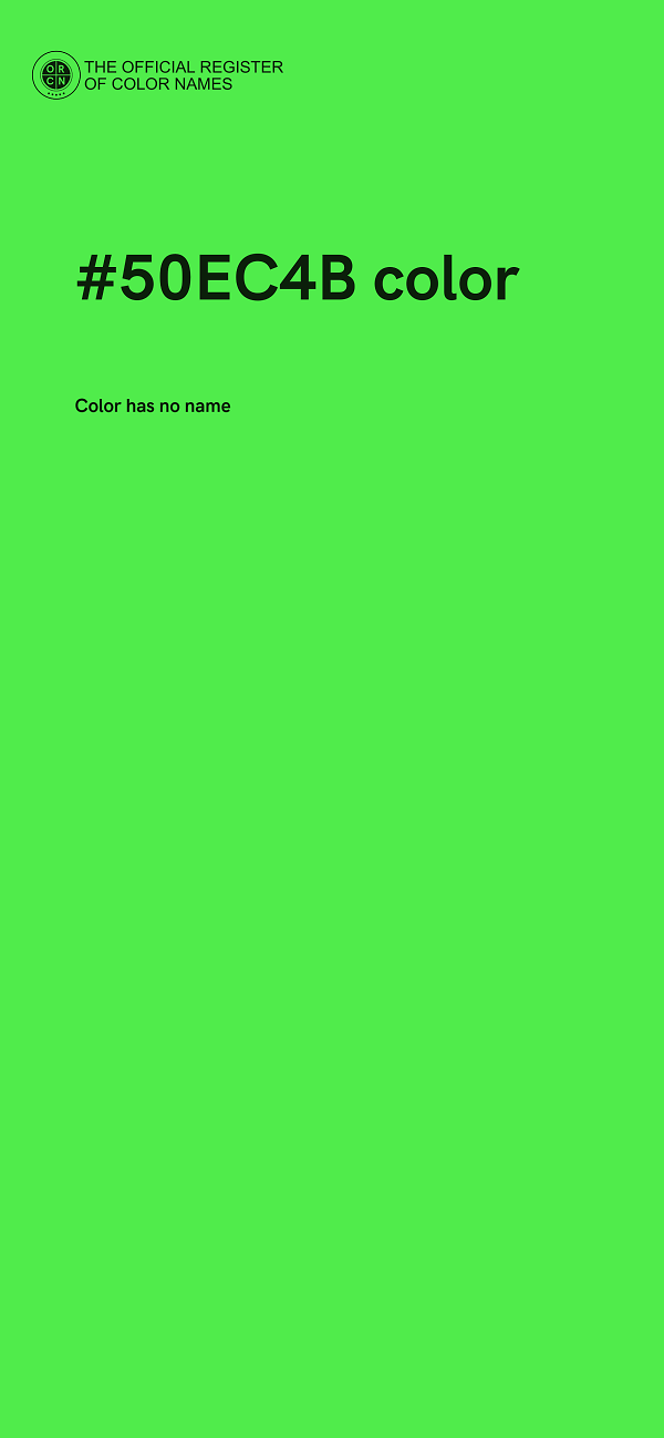 #50EC4B color image