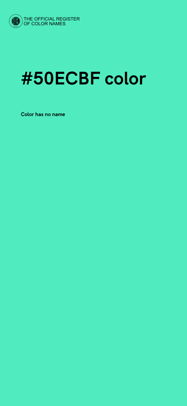 #50ECBF color image
