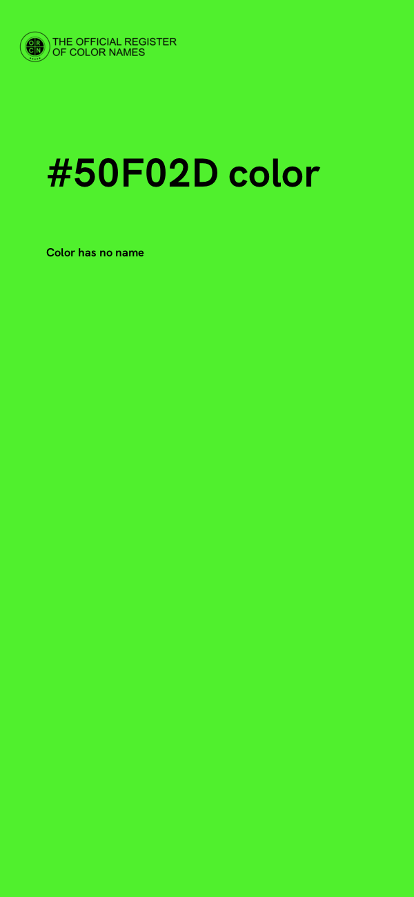 #50F02D color image