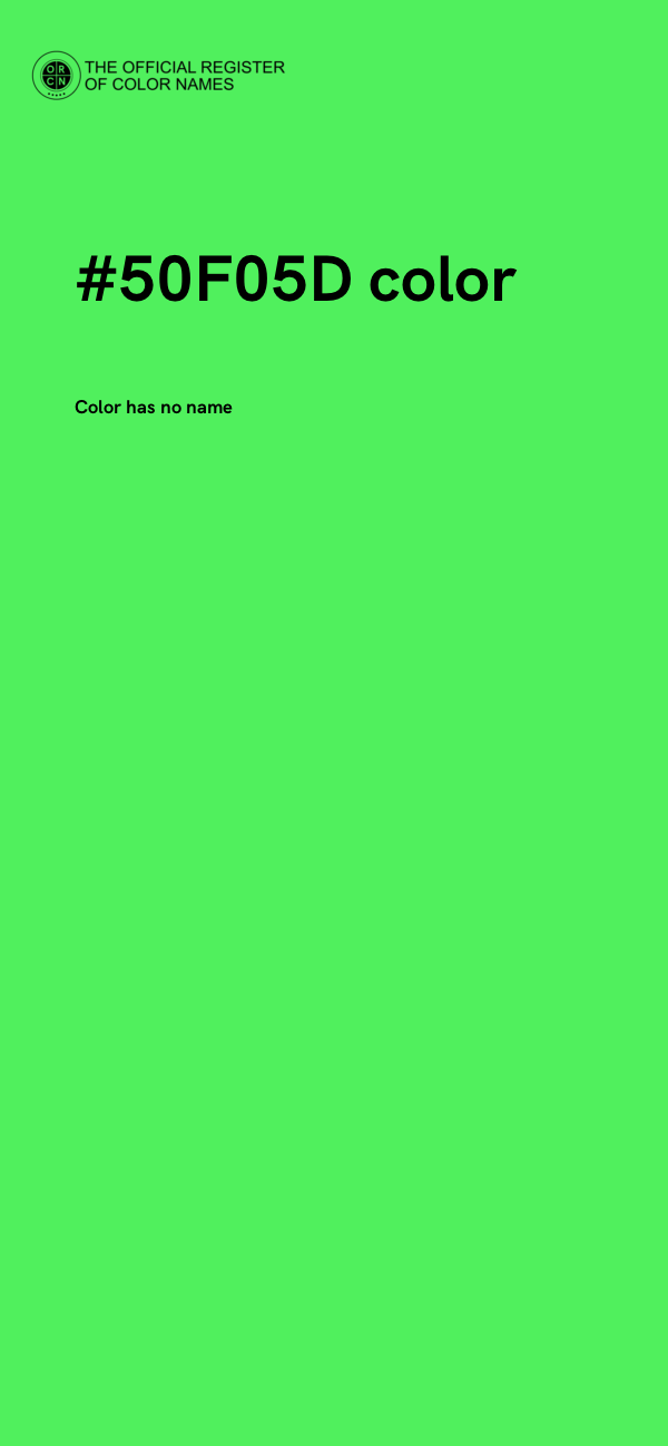 #50F05D color image
