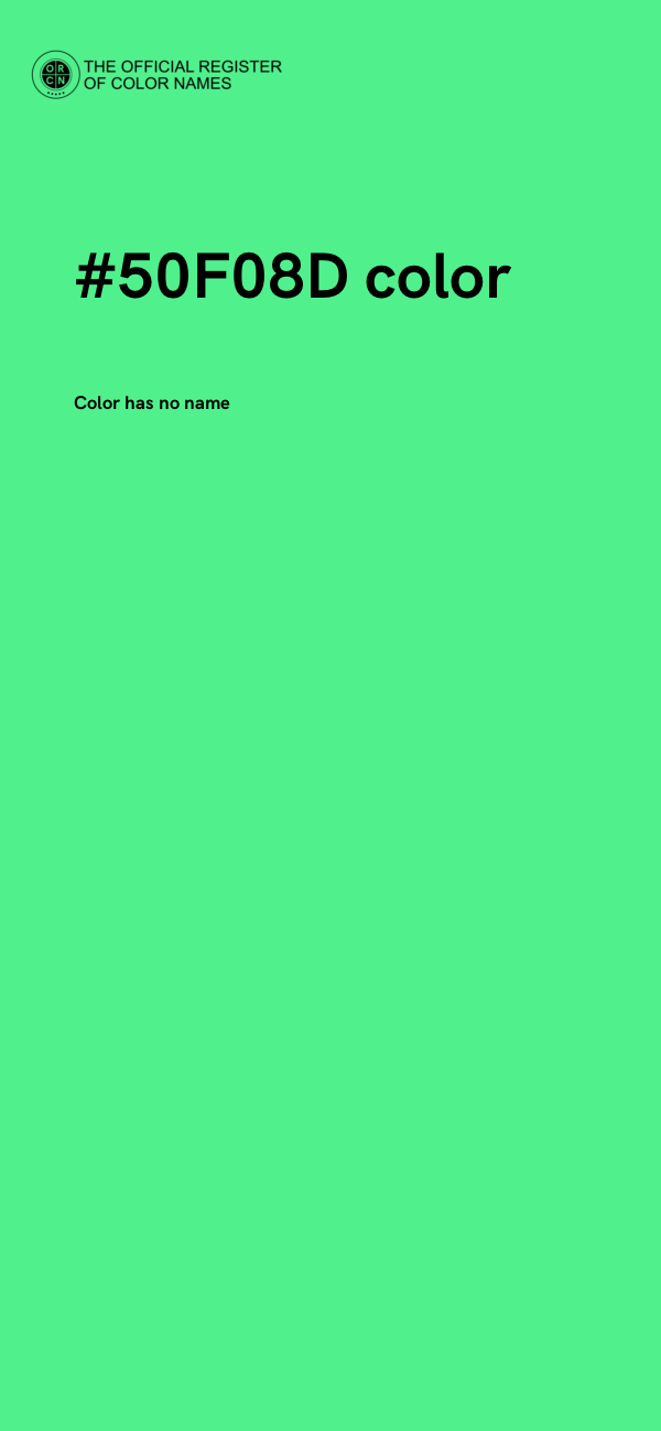 #50F08D color image