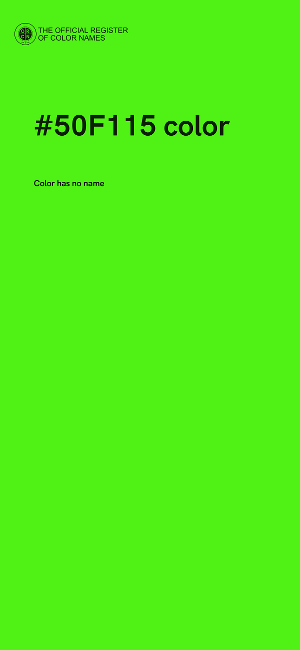 #50F115 color image