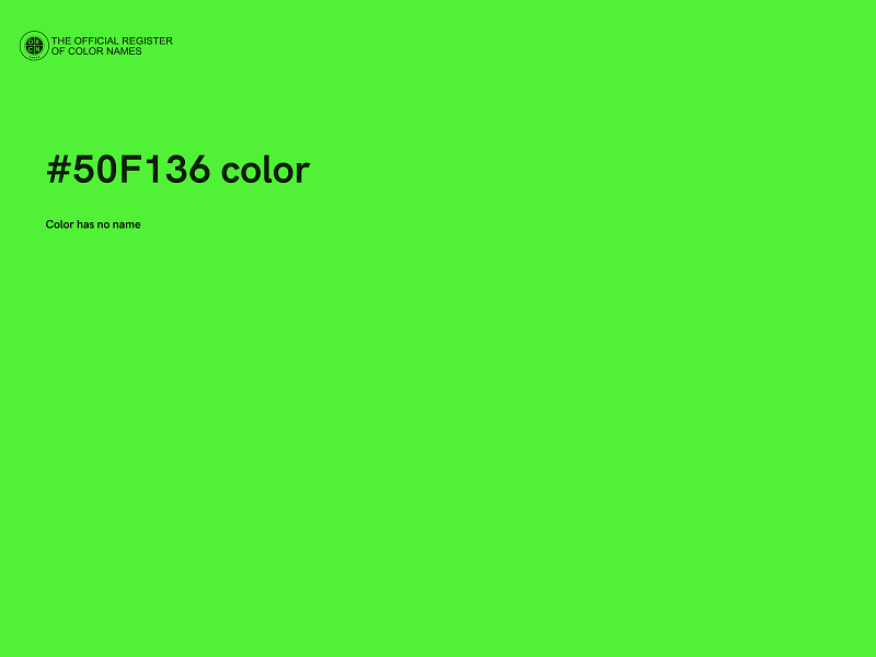 #50F136 color image