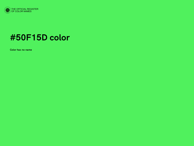 #50F15D color image