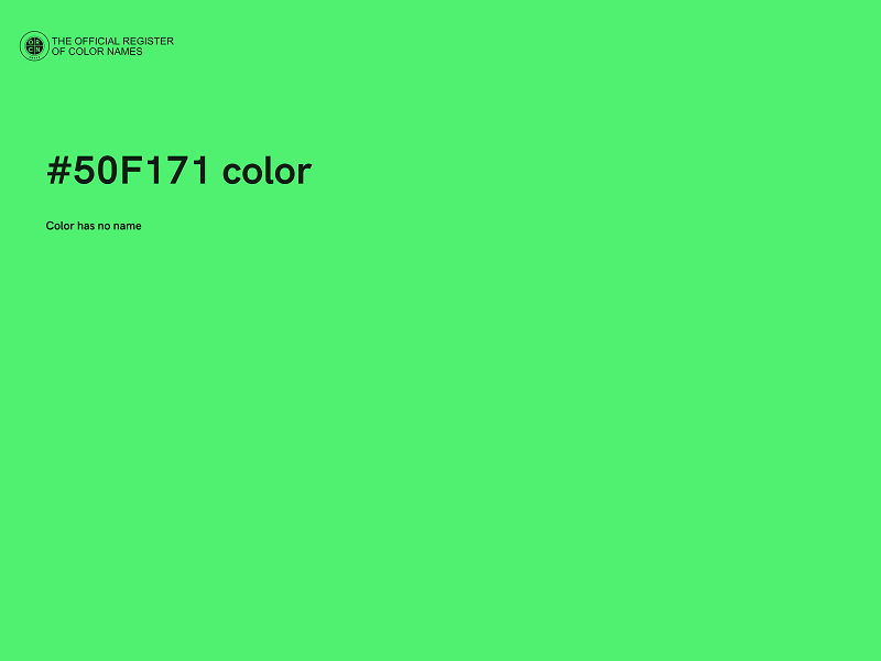 #50F171 color image