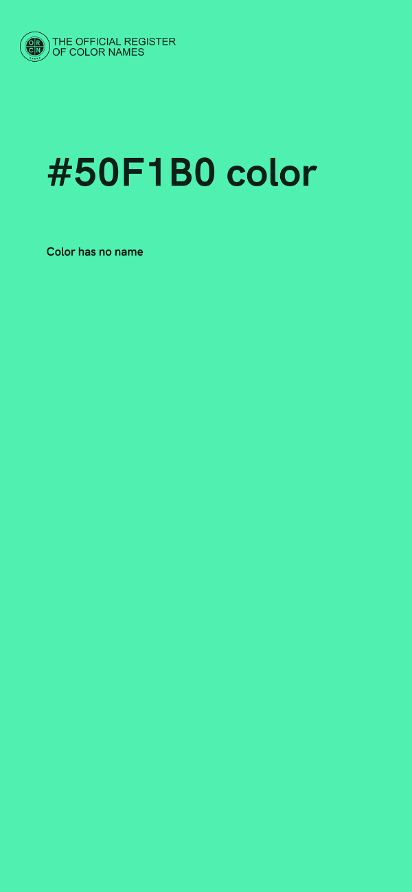#50F1B0 color image