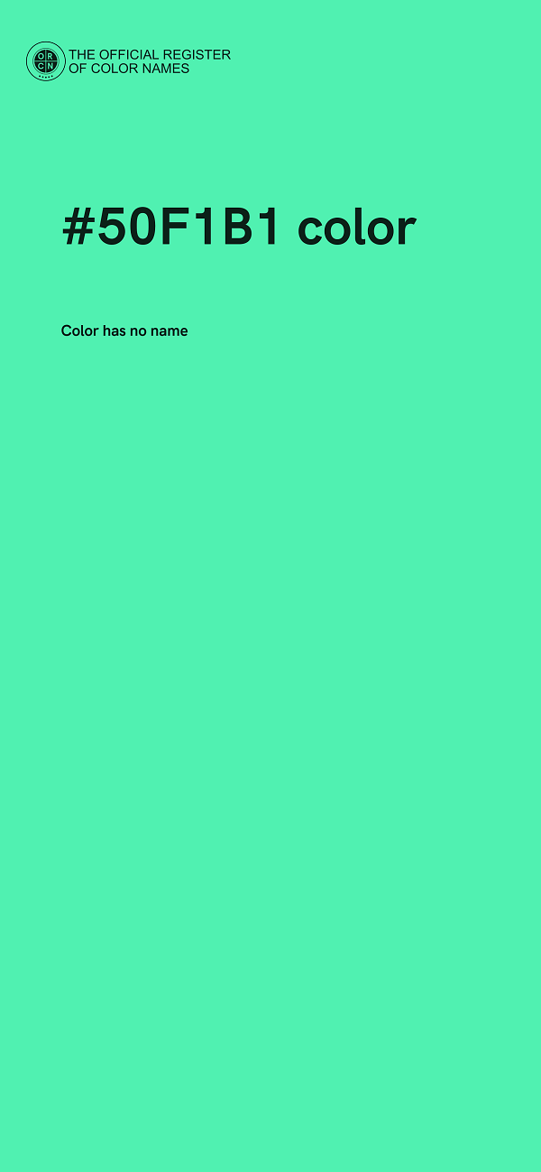 #50F1B1 color image