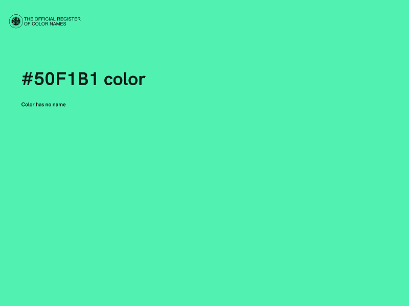 #50F1B1 color image