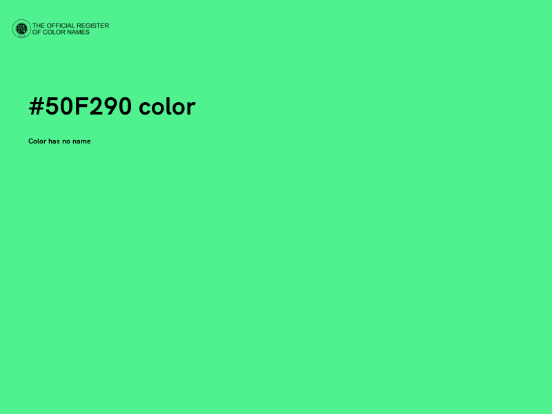 #50F290 color image