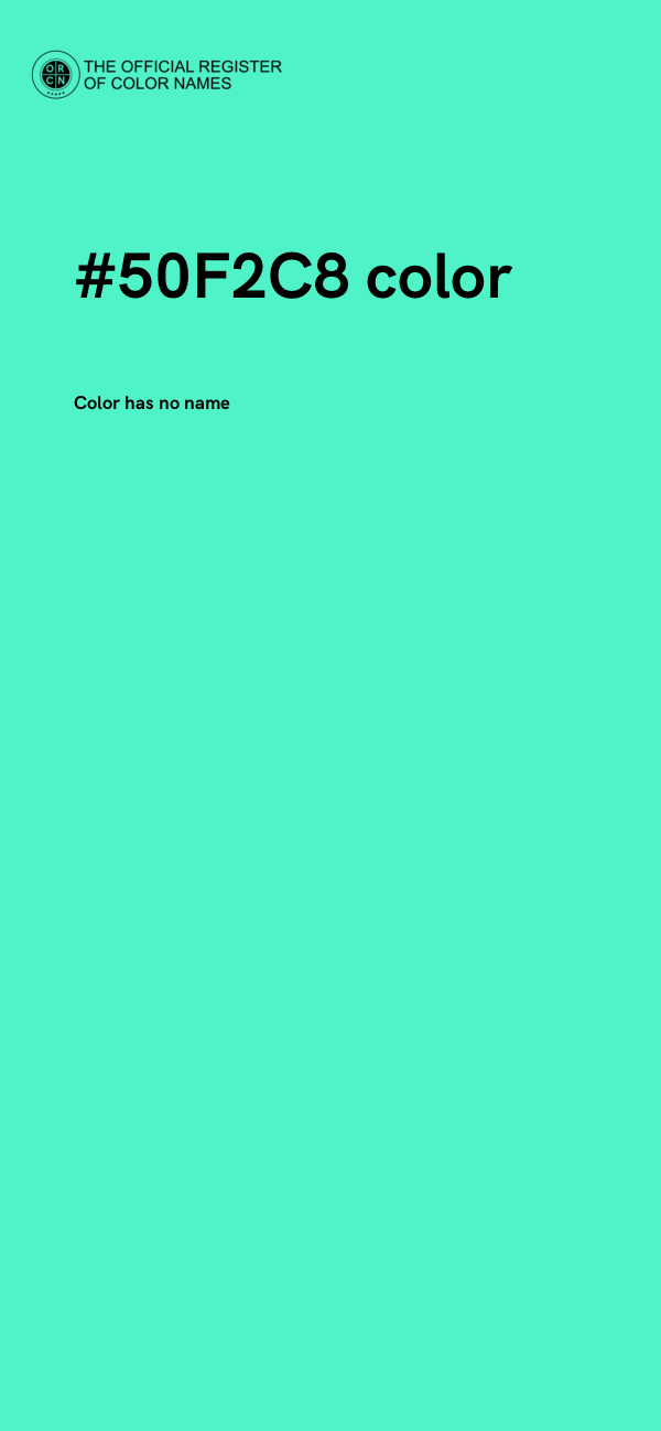 #50F2C8 color image