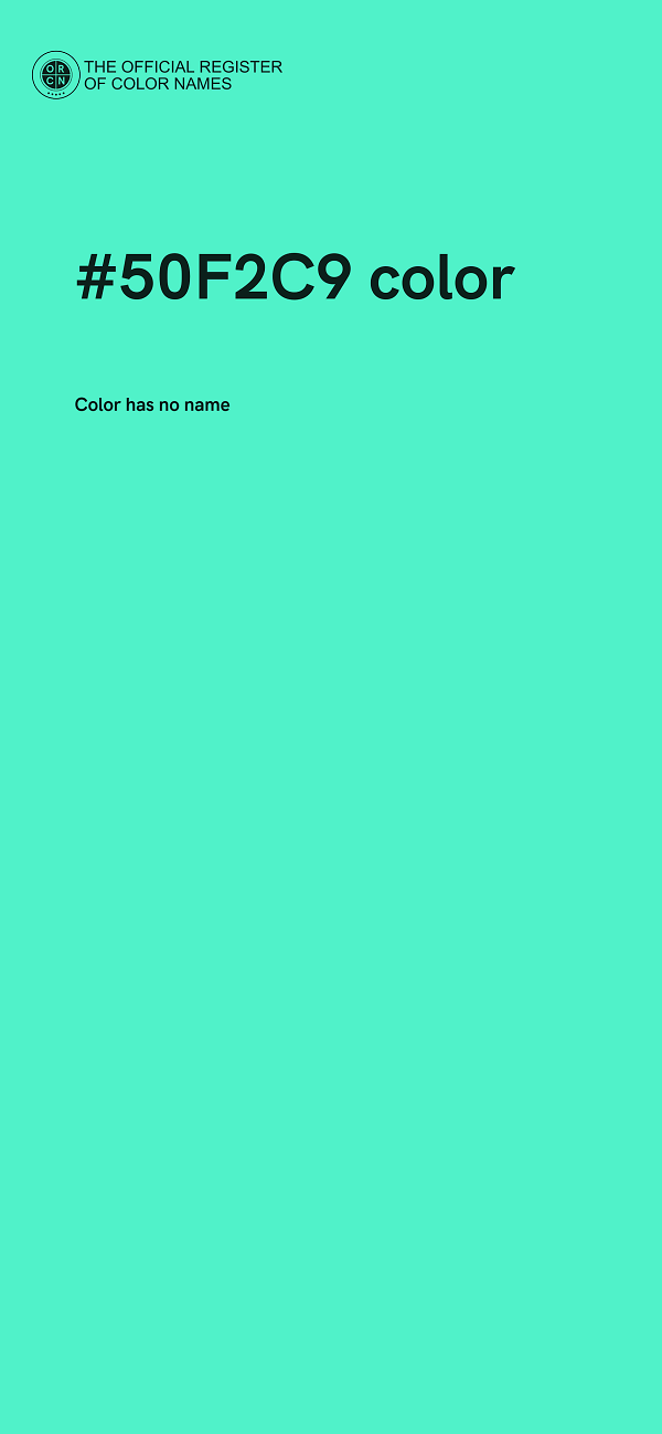 #50F2C9 color image