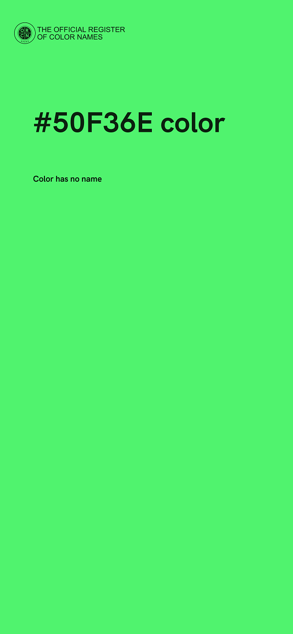 #50F36E color image
