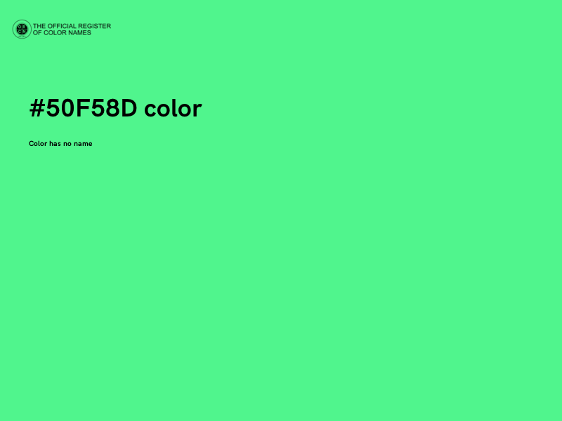 #50F58D color image