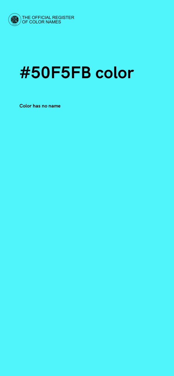 #50F5FB color image