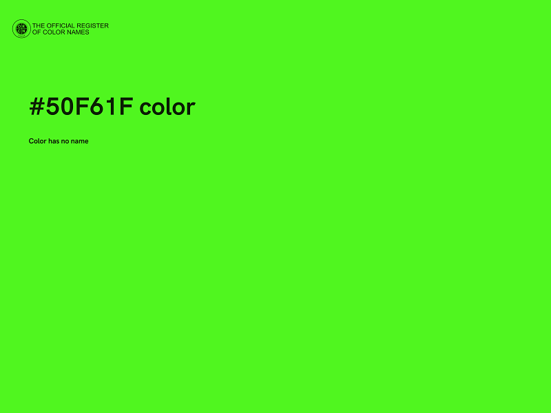 #50F61F color image