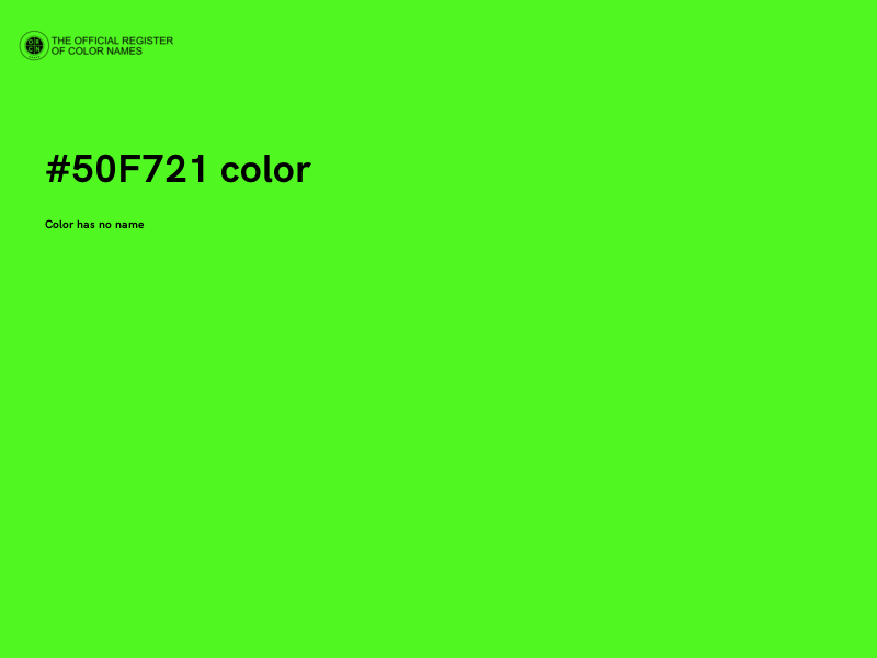 #50F721 color image