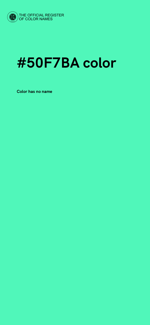 #50F7BA color image