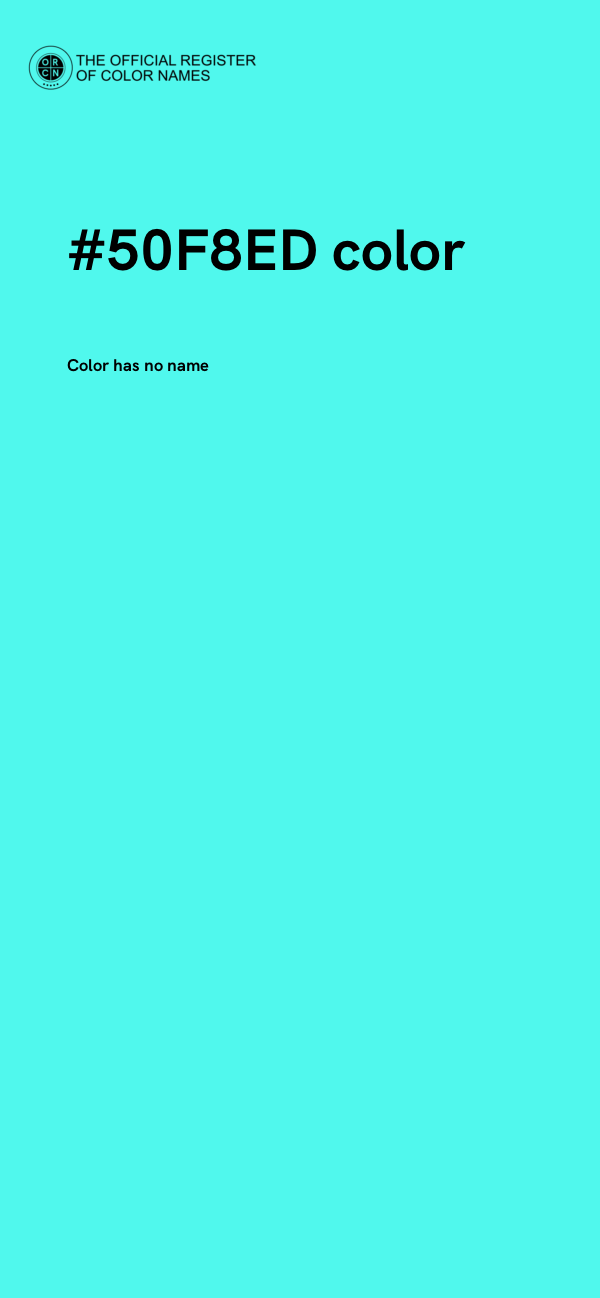 #50F8ED color image
