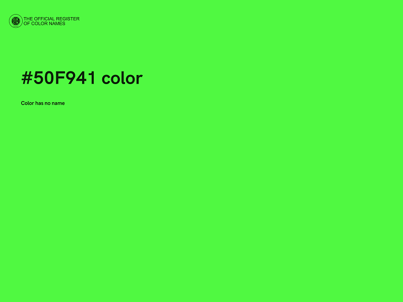 #50F941 color image