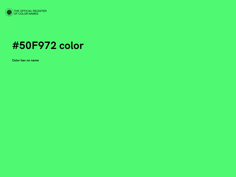 #50F972 color image