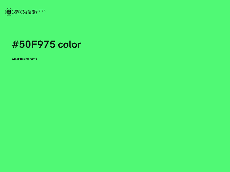 #50F975 color image