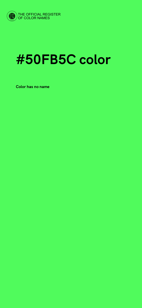 #50FB5C color image