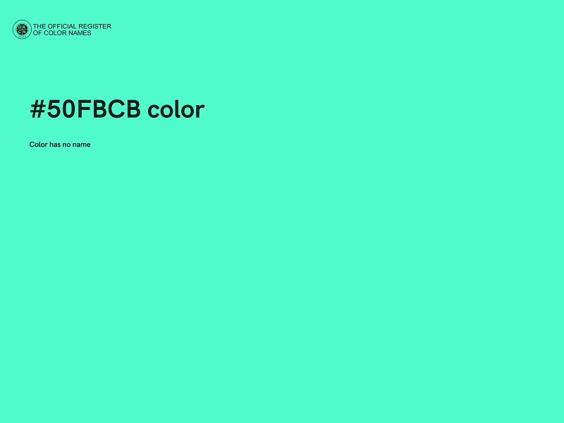 #50FBCB color image