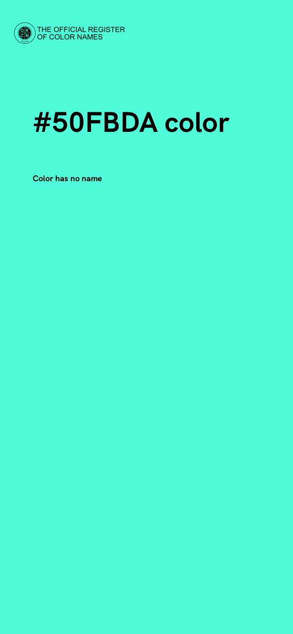 #50FBDA color image