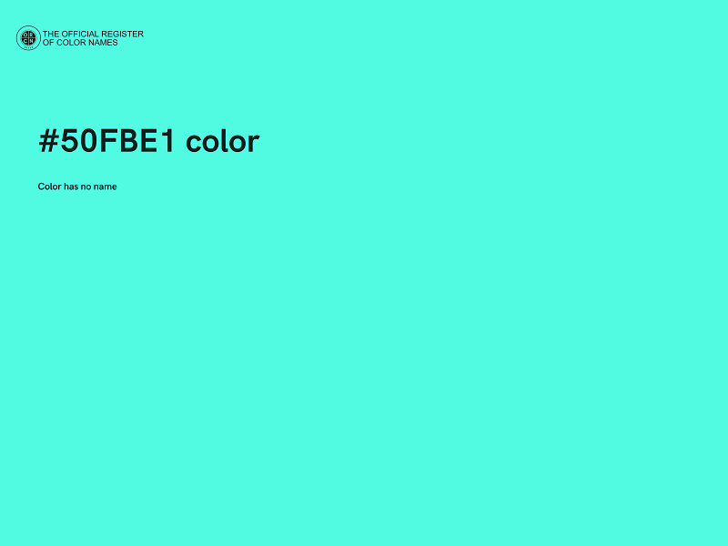 #50FBE1 color image