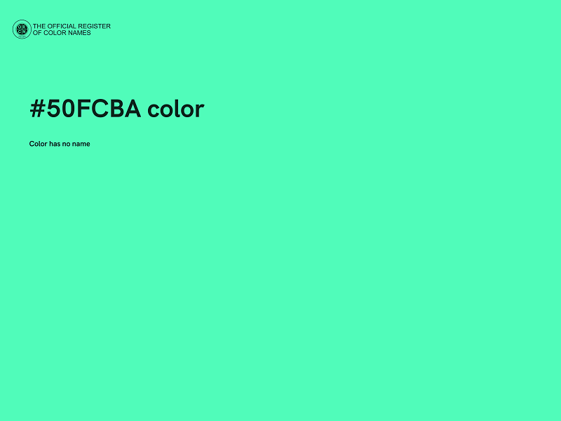 #50FCBA color image