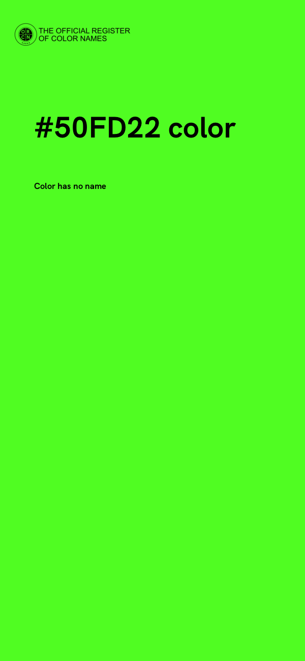 #50FD22 color image