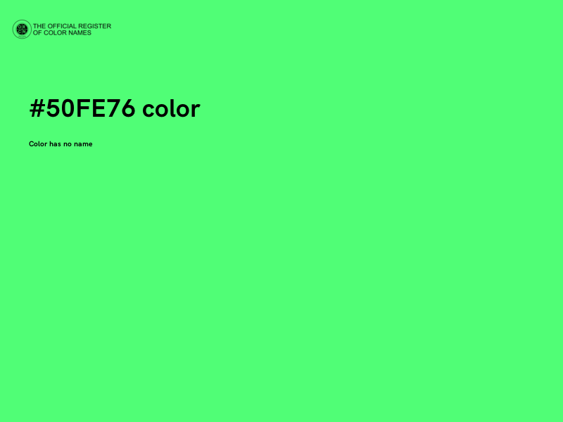 #50FE76 color image