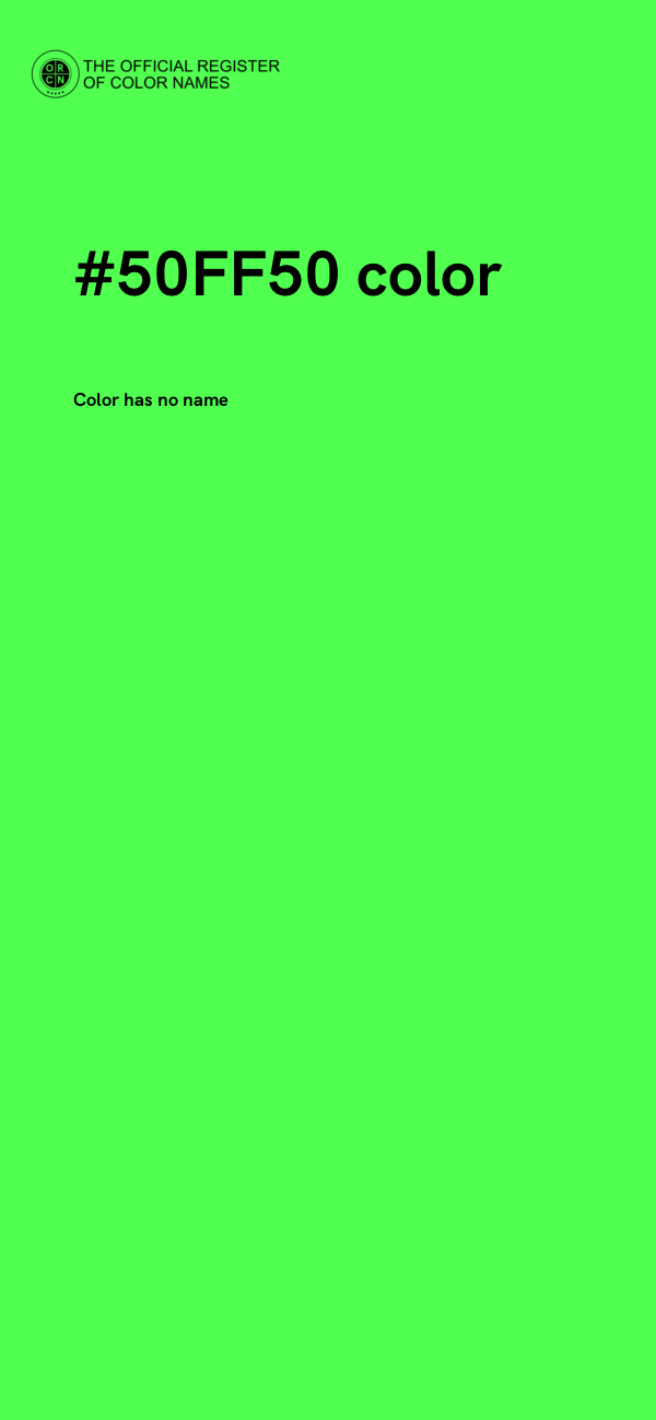 #50FF50 color image