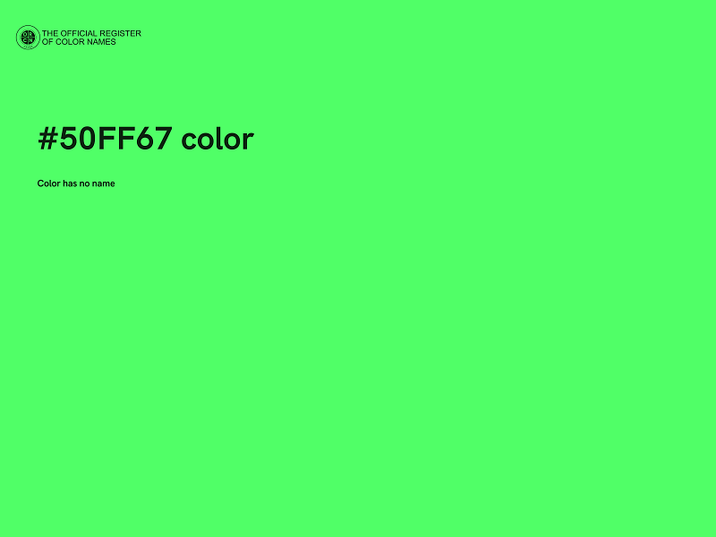 #50FF67 color image