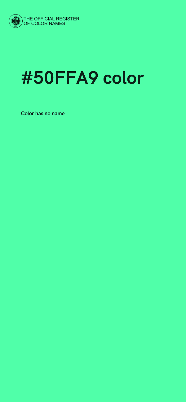 #50FFA9 color image