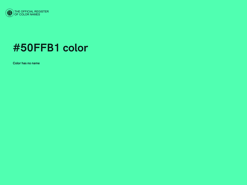 #50FFB1 color image