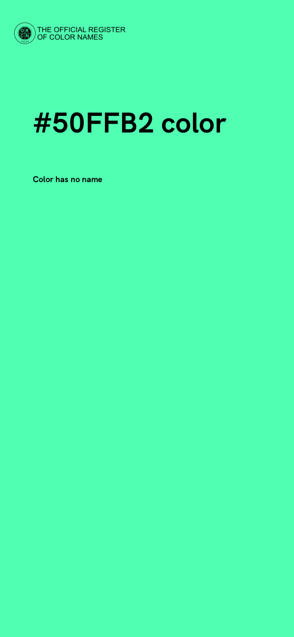 #50FFB2 color image