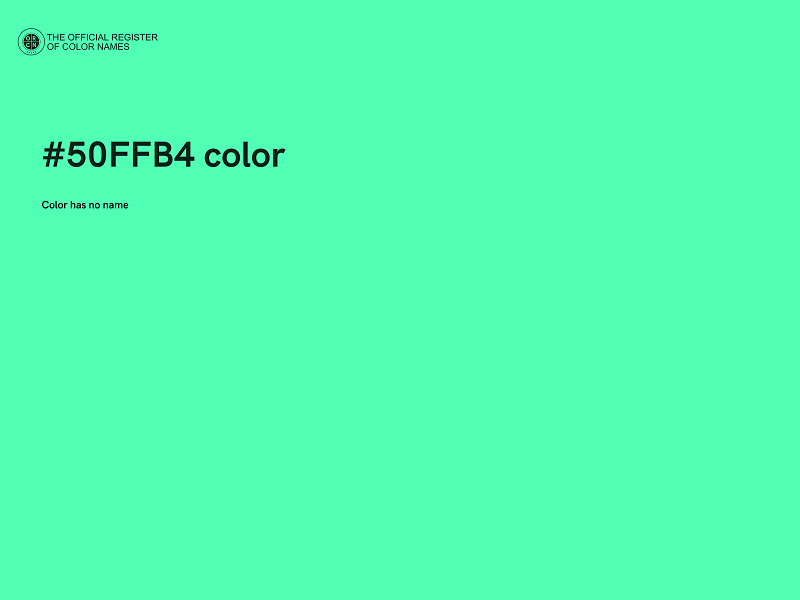 #50FFB4 color image