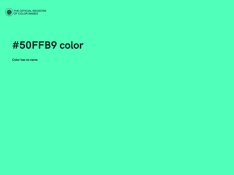 #50FFB9 color image