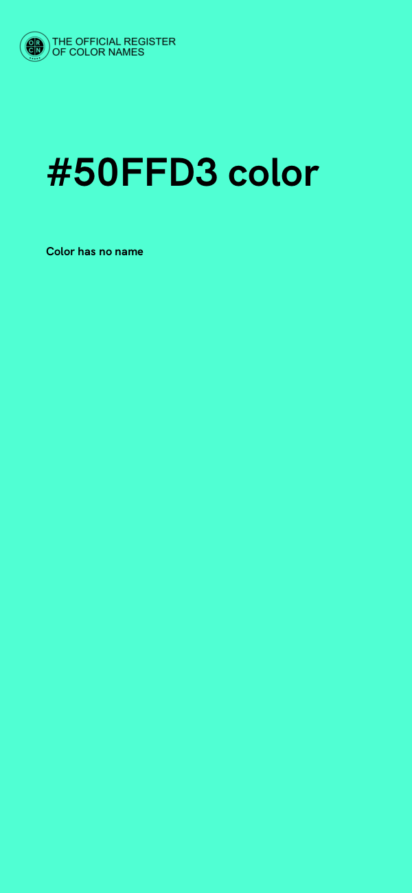 #50FFD3 color image
