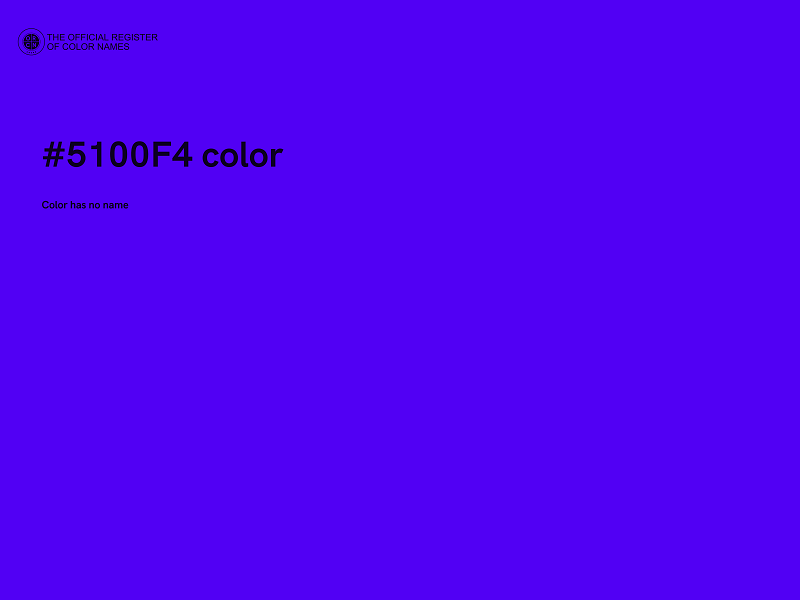 #5100F4 color image