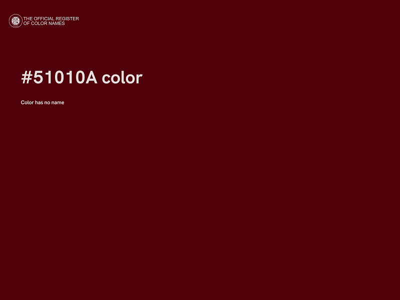 #51010A color image