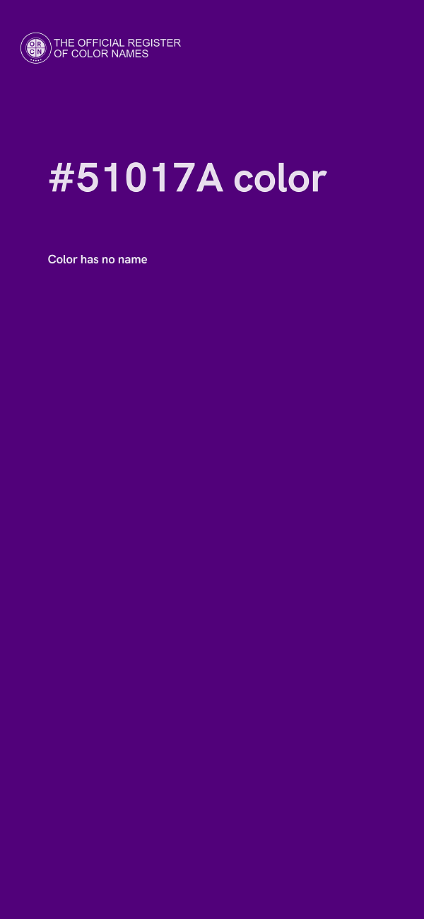 #51017A color image