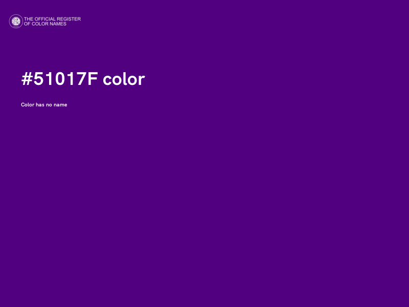 #51017F color image