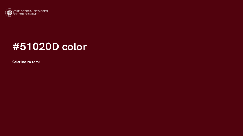 #51020D color image