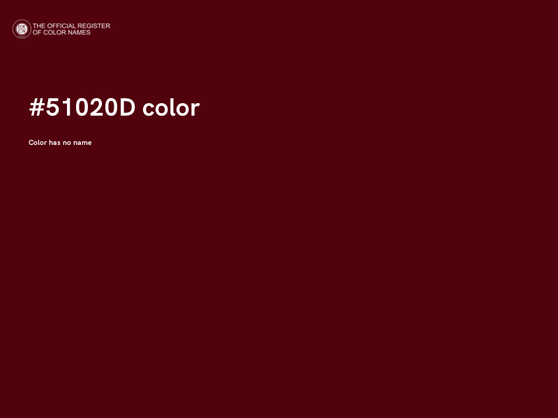 #51020D color image