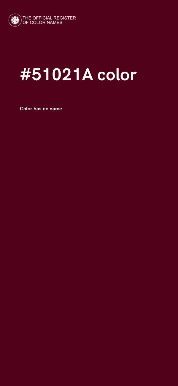#51021A color image