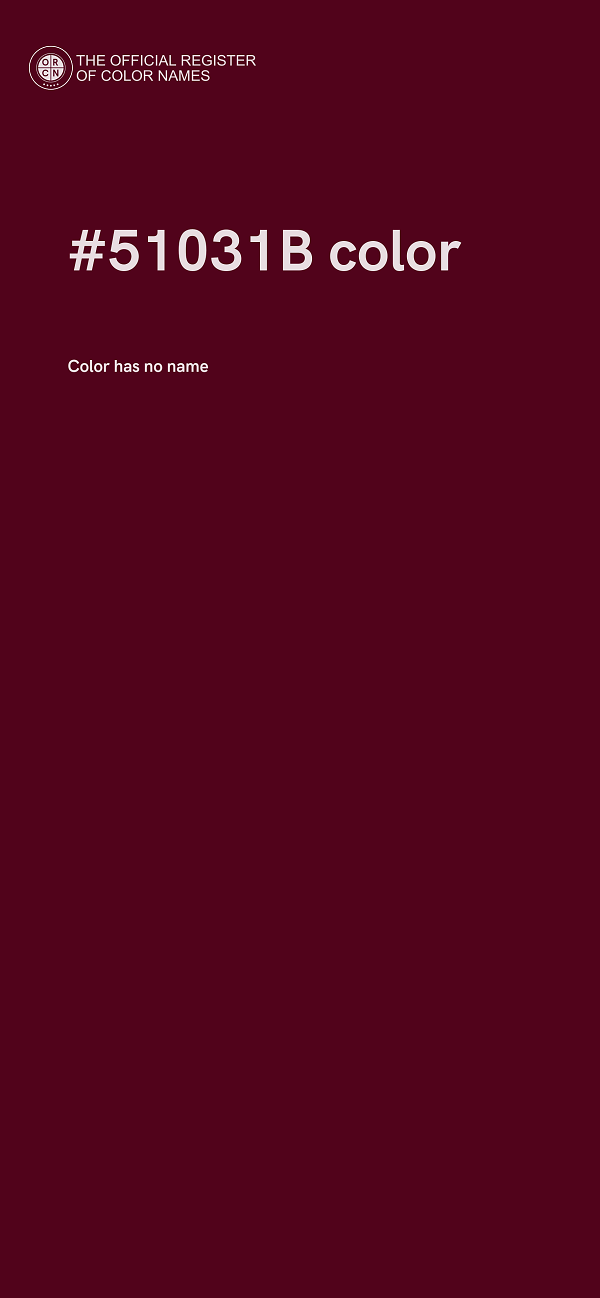 #51031B color image